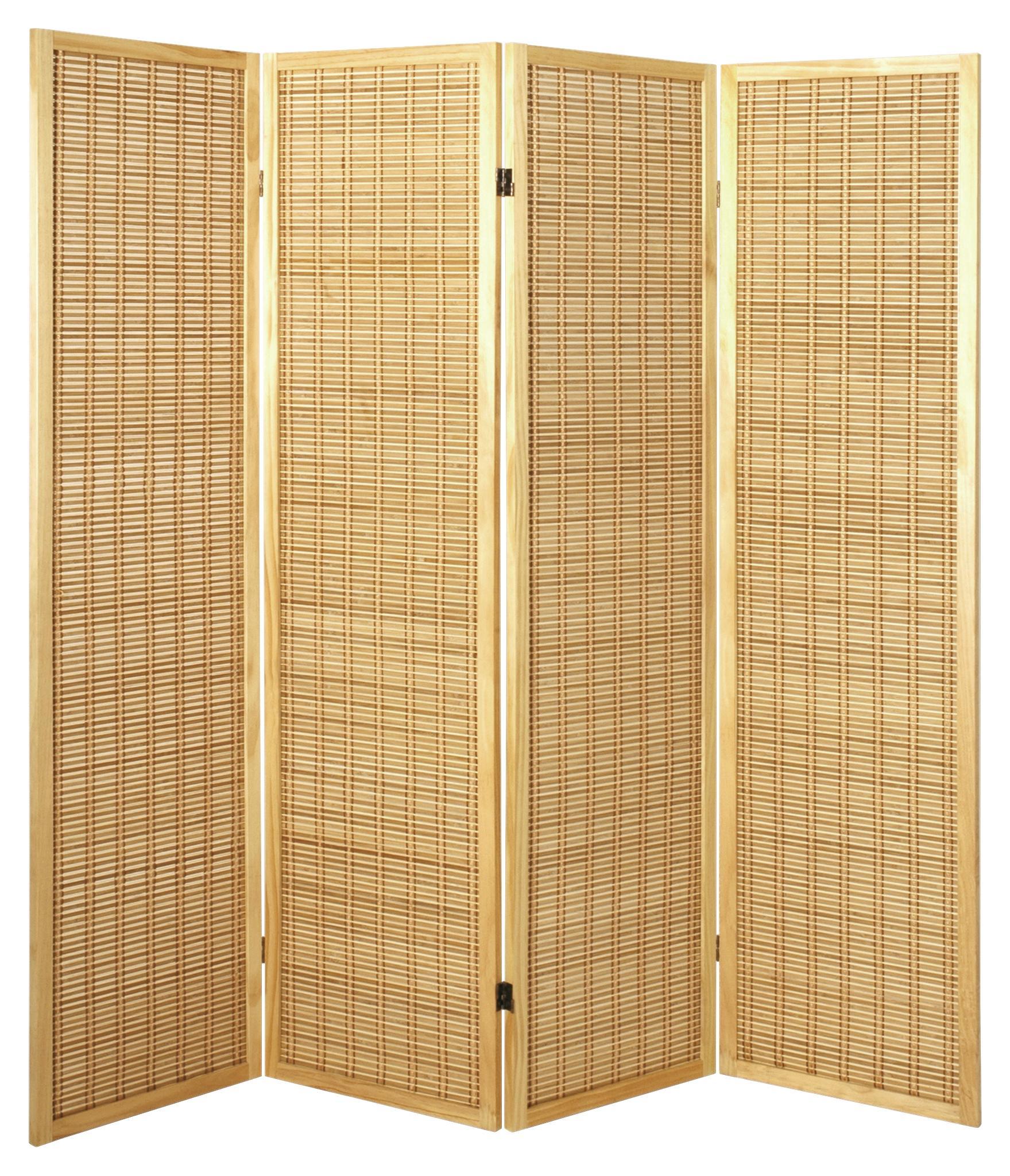 Paravent Jasmin B: 182 cm Bambus - Naturfarben, MODERN, Holz/Holzwerkstoff (182/178/2cm)