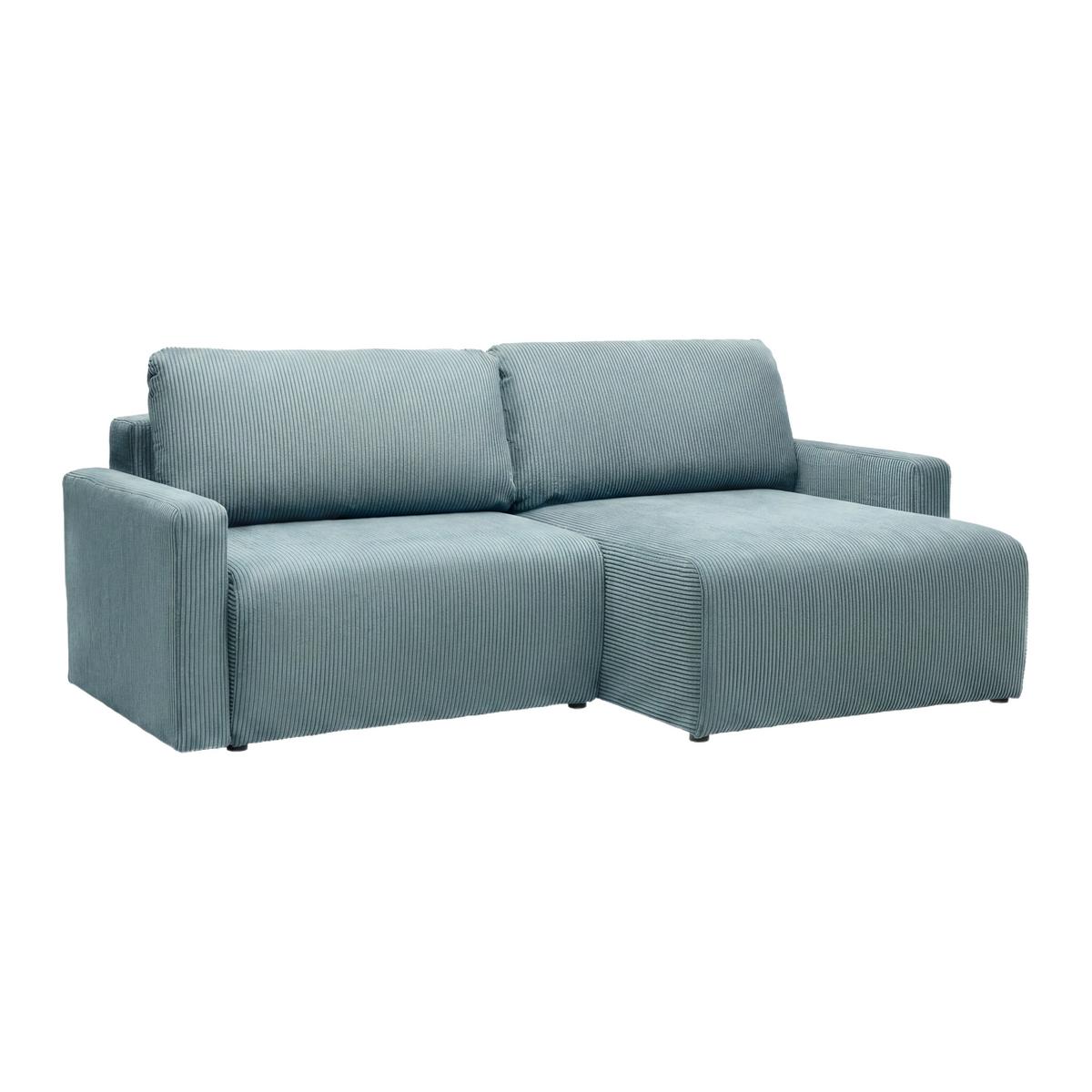 Rohová sedačka DAVE, obojstranná,petrolejový menč. - petrolejová, Modern, textil (227/146cm) - Based