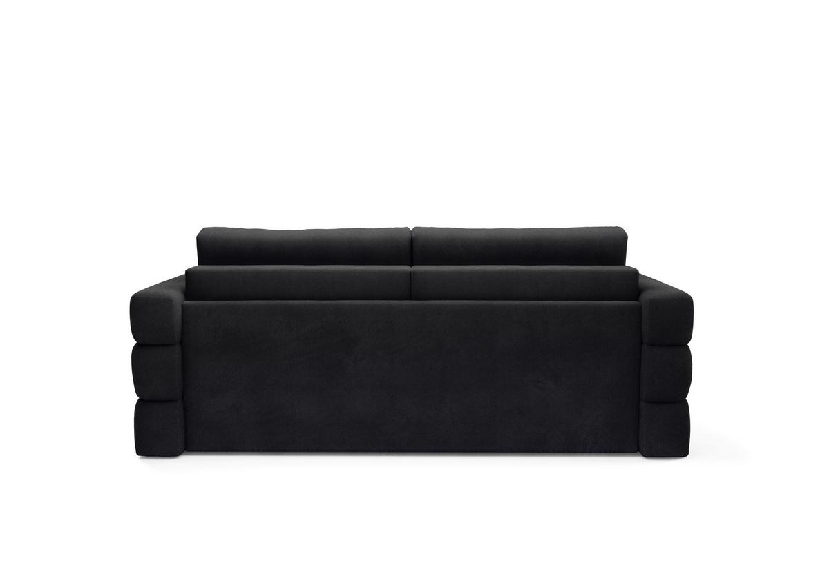 Schlafsofa Terazzo Schwarz B: 254cm - Schwarz, Design, Textil (254/93/167cm) - Livetastic