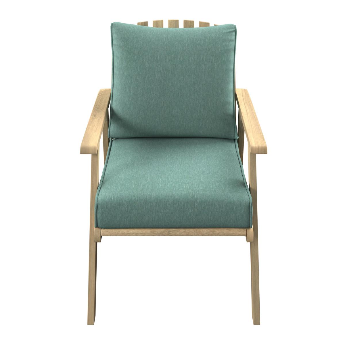 Loungegarnitur Birmingham - Grau/Akaziefarben, MODERN, Holz/Kunststoff (90/43/70cm) - Beldano