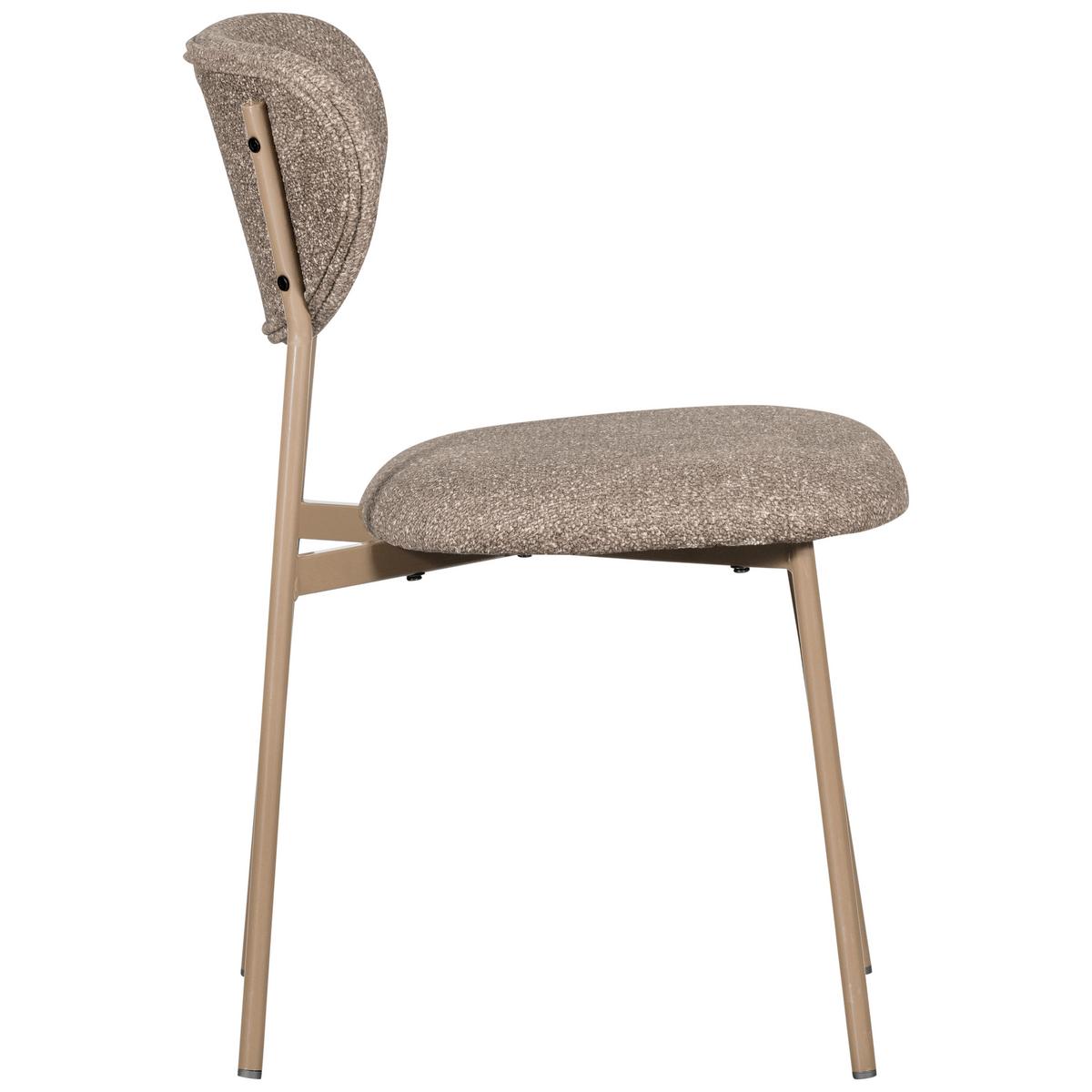 Stuhl-Set Valor Sandfarben B: 46cm - Sandfarben, MODERN, Textil/Metall (46/77/56cm) - Livetastic