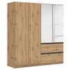 Drehtürenschrank Costa Eiche Artisan Dekor - Eiche Artisan, MODERN, Holzwerkstoff (181/197/54cm) - Rauch Möbel