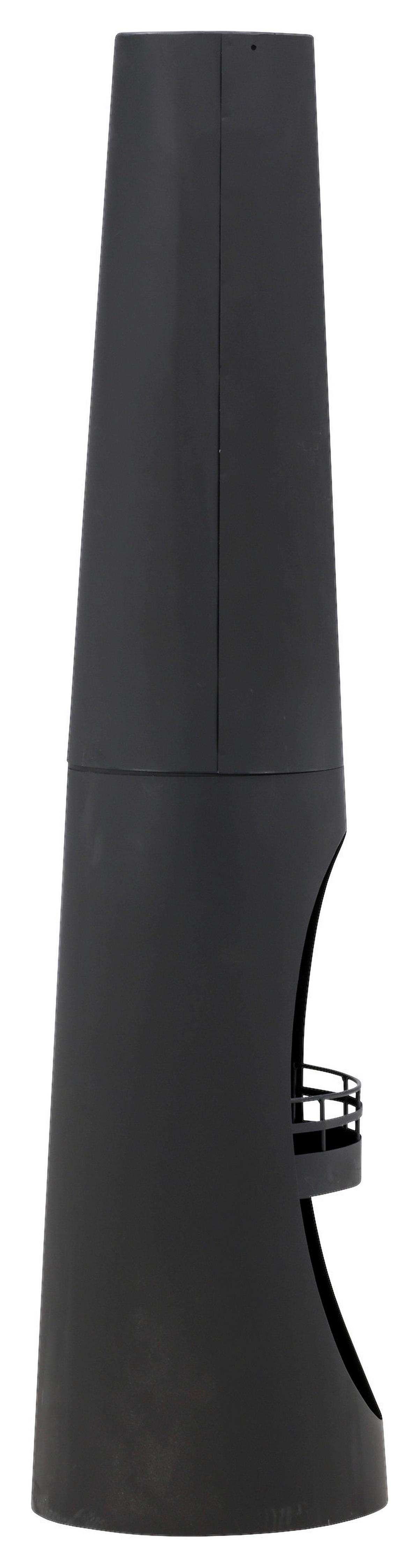 Feuerstelle Bastian - Schwarz, KONVENTIONELL, Metall (33/135/33cm) - Gardenson