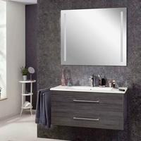 Badezimmer B.Perfekt Eichefarben 3-Teilig - Eichefarben/Weiß, Basics, Keramik/Holzwerkstoff (103cm) - MID.YOU