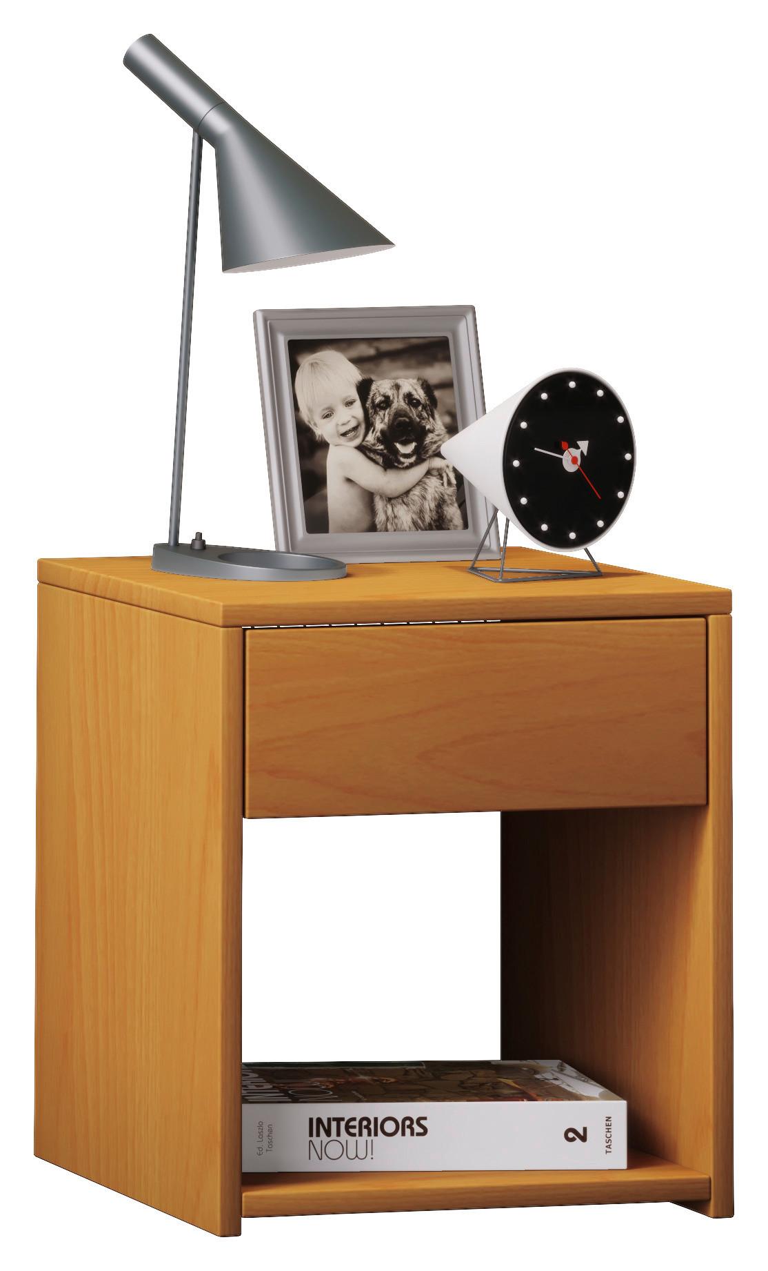 Nočný Stolík Sledo Mini Buk - farby buka, Konvenčný, kompozitné drevo (35/40/35cm) - MID.YOU