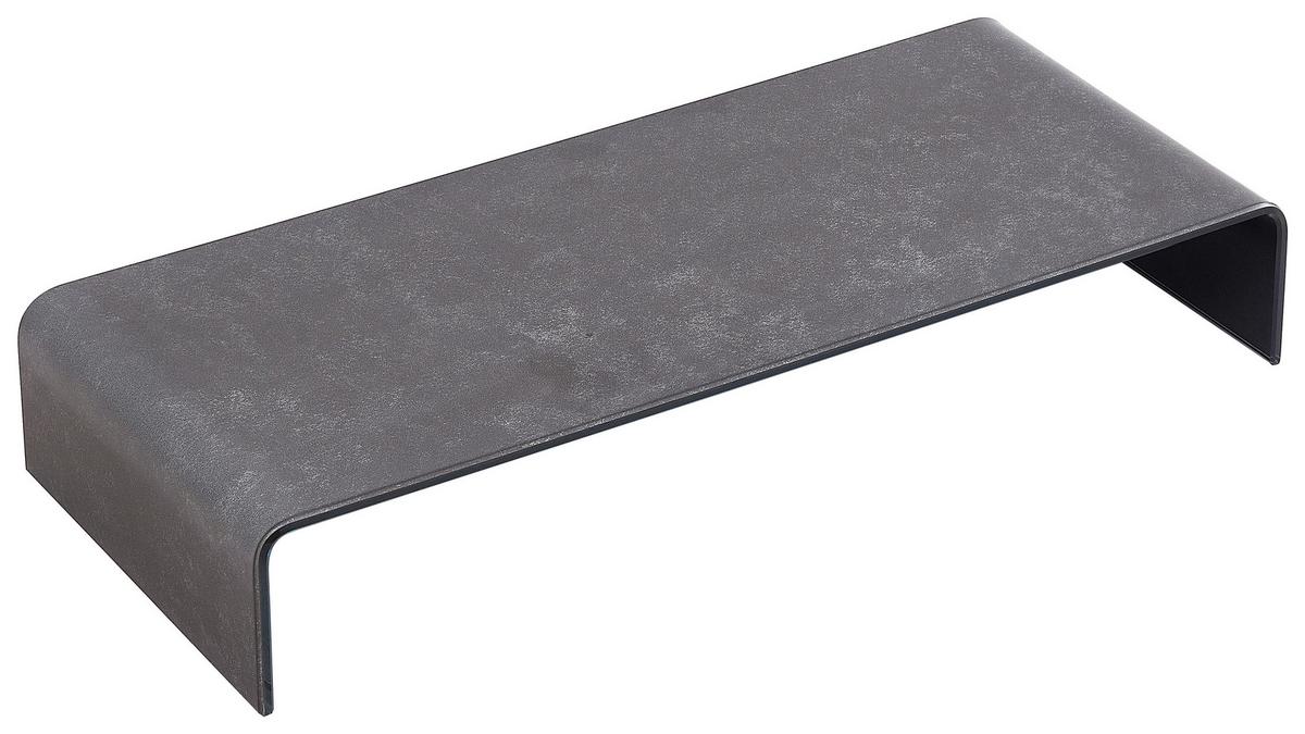 Tv-aufsatz Hagen 2 Glas Bht 60x11x25 Cm Max. 30 Kg - Grau, MODERN, Glas (60/11/25cm)
