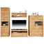 Komoda Sideboard Tizio - barvy dubu, Moderní, kompozitní dřevo/sklo (179,4/86,8/41cm) Komoda Sideboard Tizio - barvy dubu, Moderní, kompozitní dřevo/sklo (179,4/86,8/41cm)