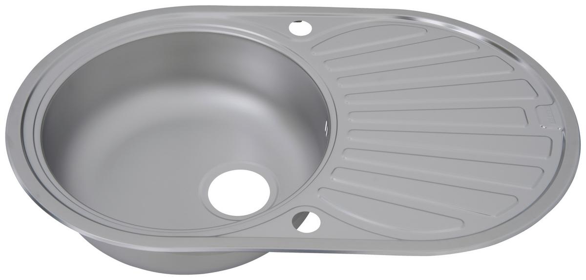 Spüle Respekta Einbauspüle 77x48 - Edelstahlfarben, Trend, Metall (77/20/48cm) - Respekta