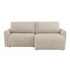 Ecksofa Mit Schlaffunktion & Bettkasten Josh Beige Cord - Beige, Trend, Textil (229/146cm)