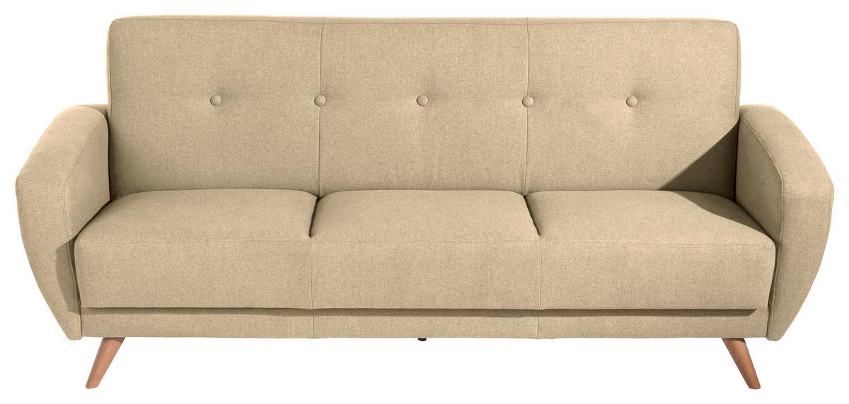 3-sitzer-sofa Jerry Beige - Beige/Naturfarben, Design, Textil (208/85/82cm) - Max Winzer