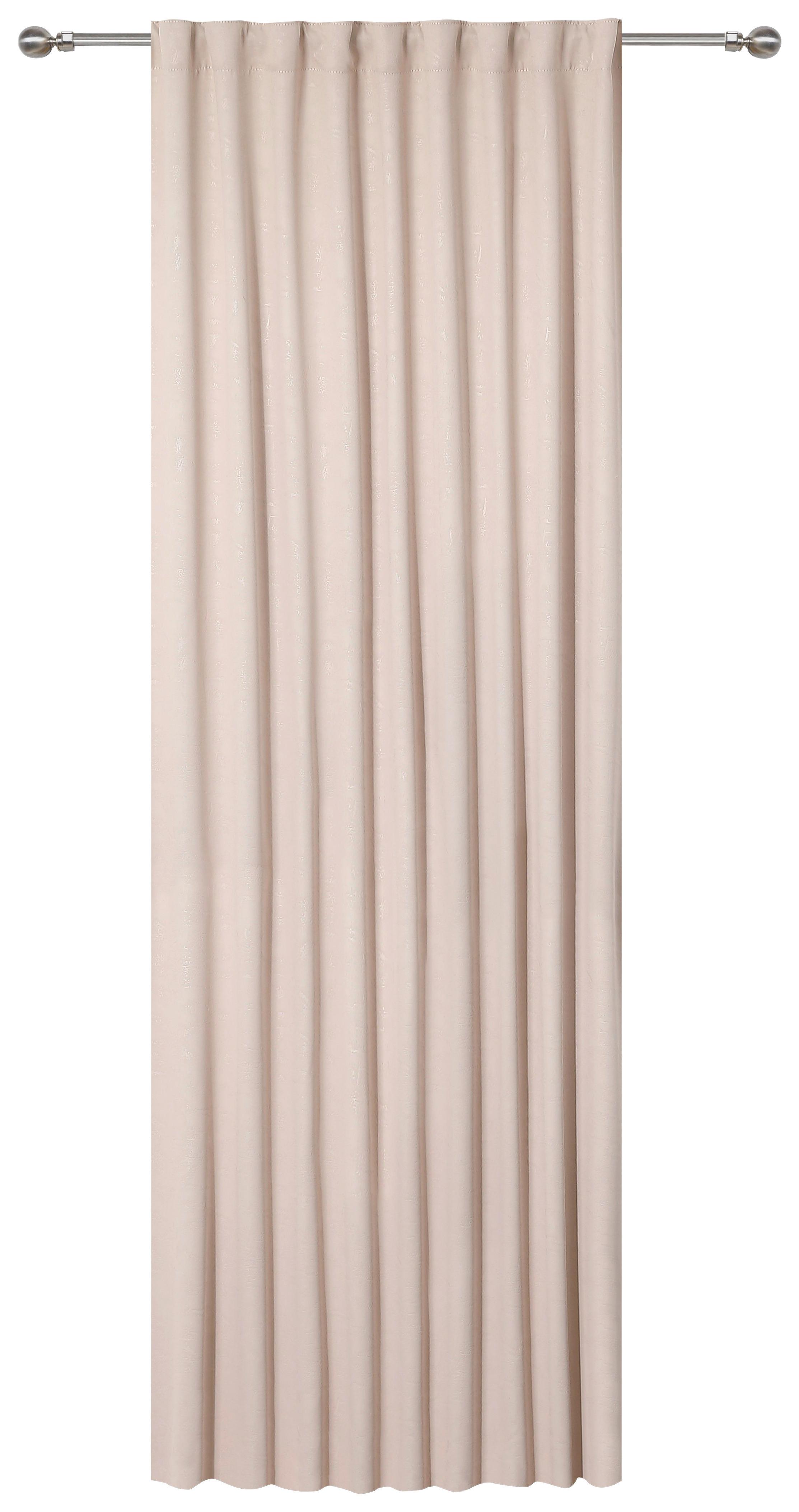 Verdunklungsvorhang für Stange & Schiene Vera 140x245cm Beige