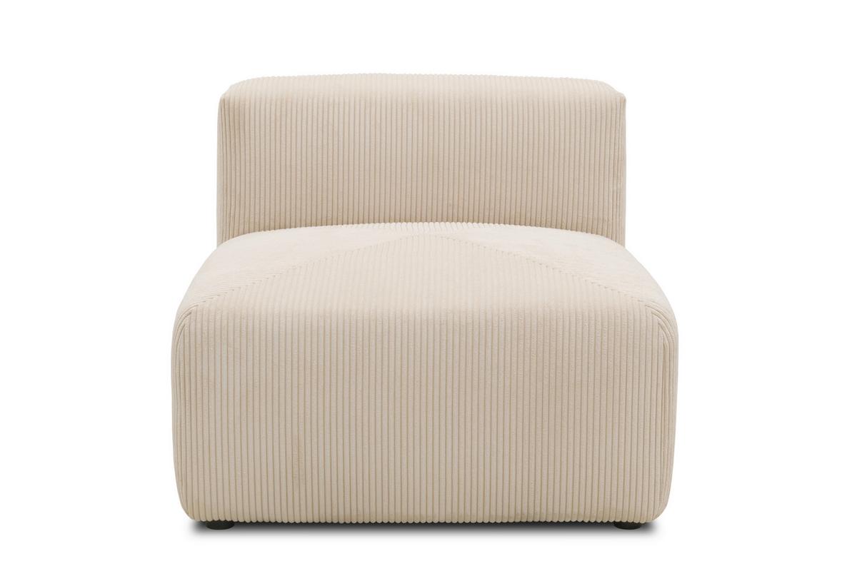 Sofaelement Creme B: 85 Cm - Creme/Schwarz, Design, Textil (85/69/108cm) - MID.YOU