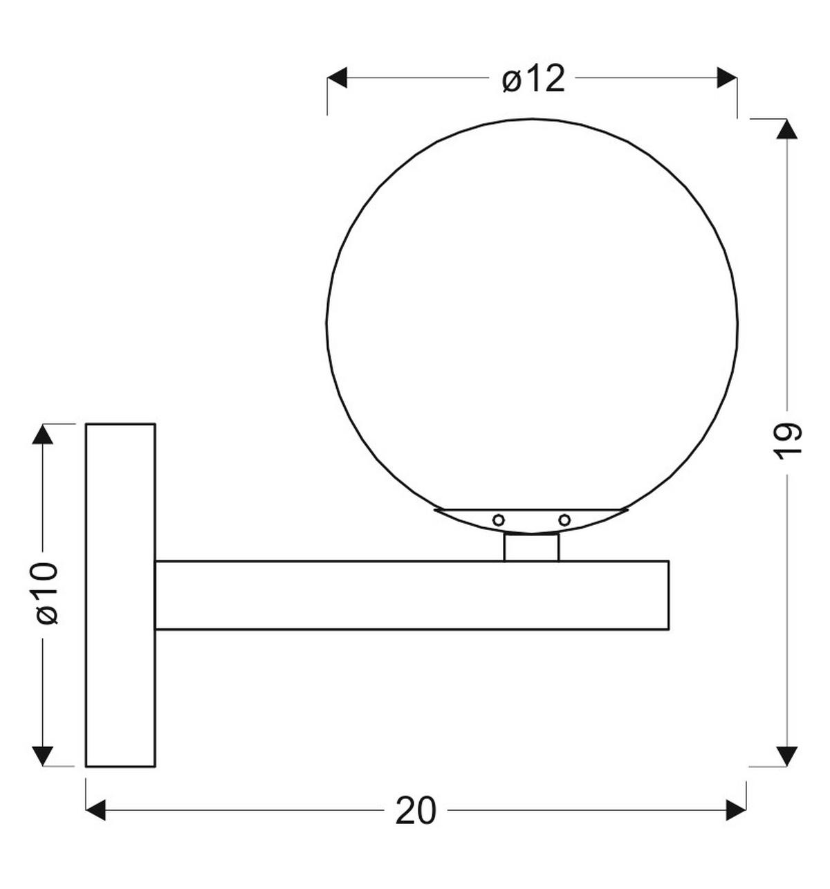 Wandleuchte 21-73419 - Messingfarben, KONVENTIONELL, Metall (20/12/19cm)