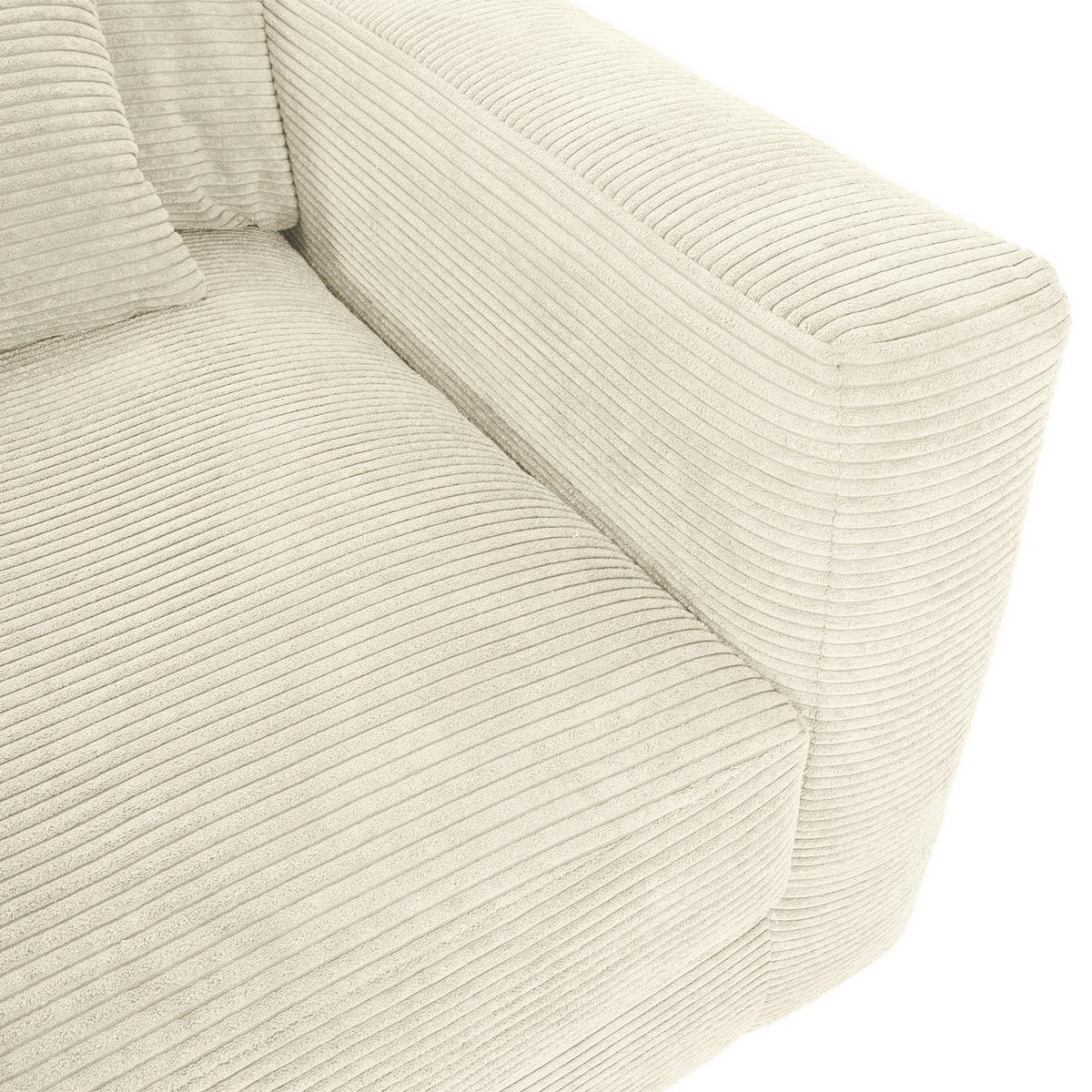 Bigsofa Manolis Beige B: 260 Cm - Schwarz/Naturfarben, KONVENTIONELL, Textil (260/66/115cm) - MID.YOU