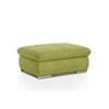 Polsterhocker Isona Grün Chenille - Chromfarben/Grün, Design, Textil (101/45/74cm) - Livetastic