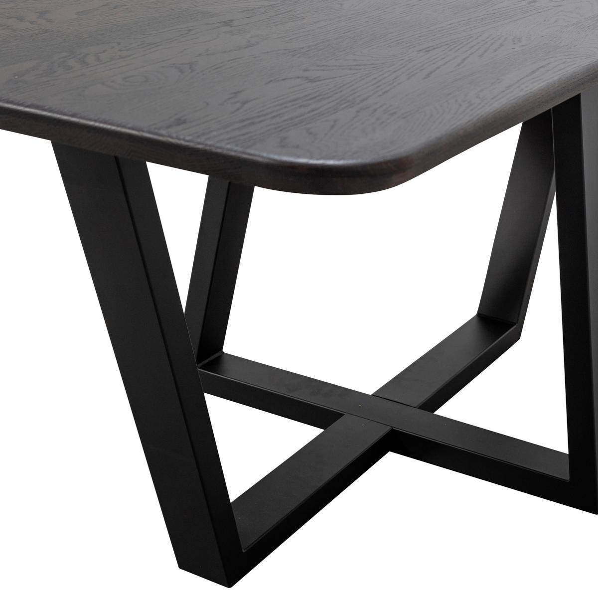 TISCHGESTELL Tablo Schwarz B: 147cm - Schwarz, MODERN, Metall (147/73/71cm) - Livetastic