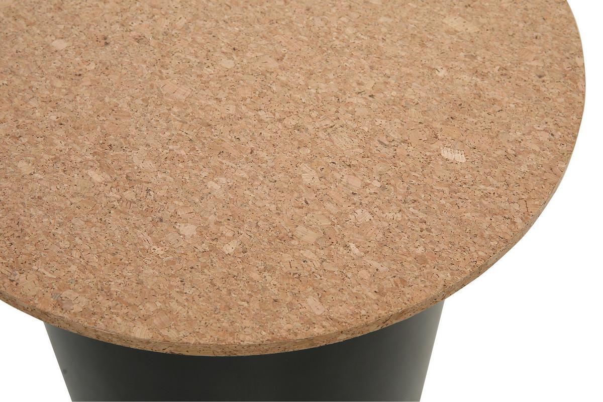 Beistelltischset Naturfarben/schwarz B: 50 Cm - Schwarz/Naturfarben, Design, Holz/Holzwerkstoff (50-40/50-40/45-38cm) - Livetastic