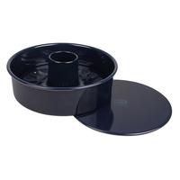 Backform Rund Back-liebe Emaille D: Ca. 26 Cm Aus Stahl - Blau, Basics, Metall (26/7,5cm) - Dr.Oetker