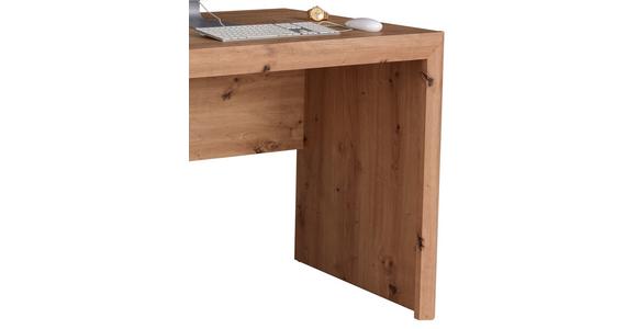 Schreibtisch mit Stauraum B 152cm H 78cm Kashmir New - Eichefarben/Weiß, MODERN, Holzwerkstoff (152/78/60cm) - James Wood