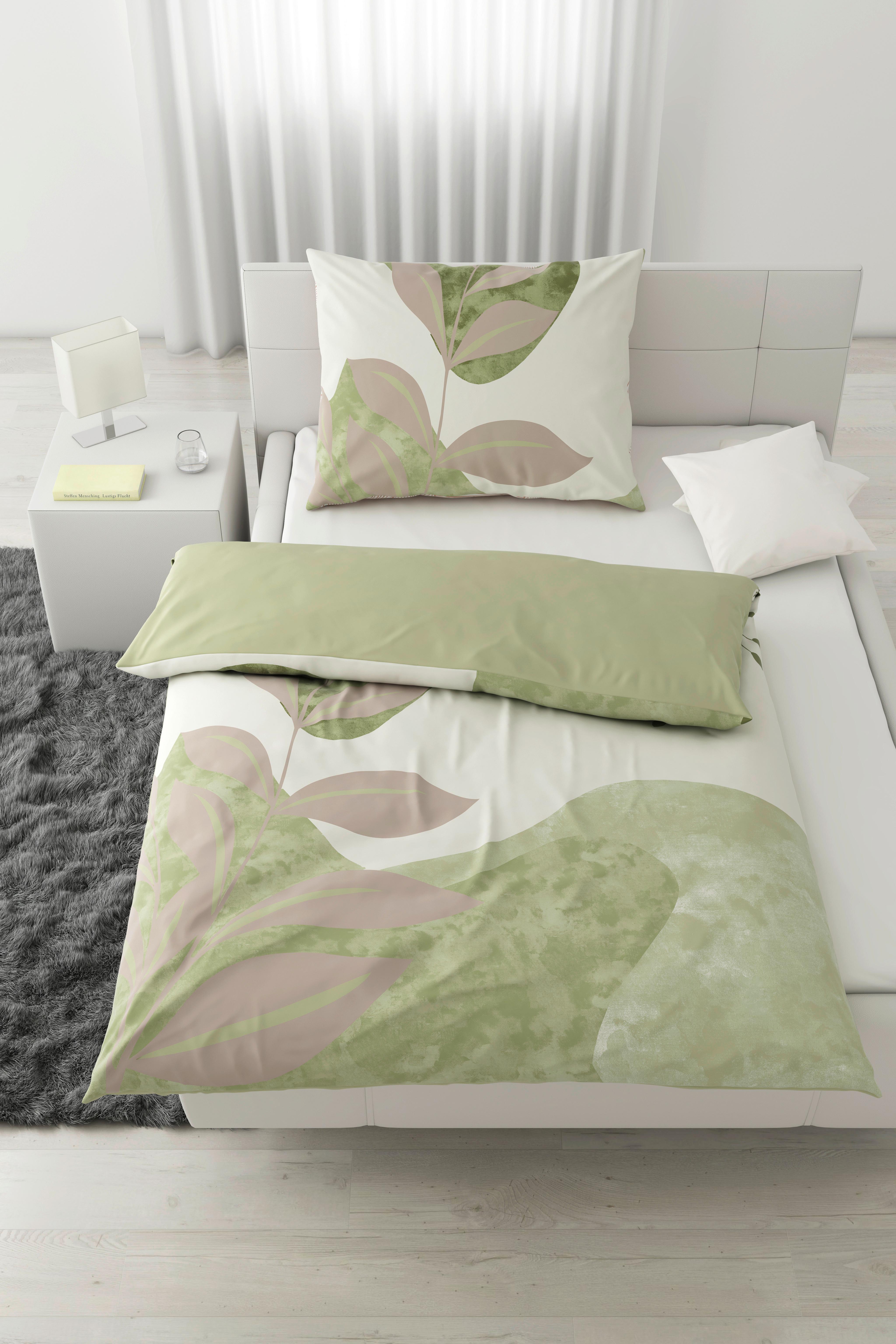Povlečení Ice burg, 70/90 140/200cm - zelená, textil (140/200cm) - Modern Living