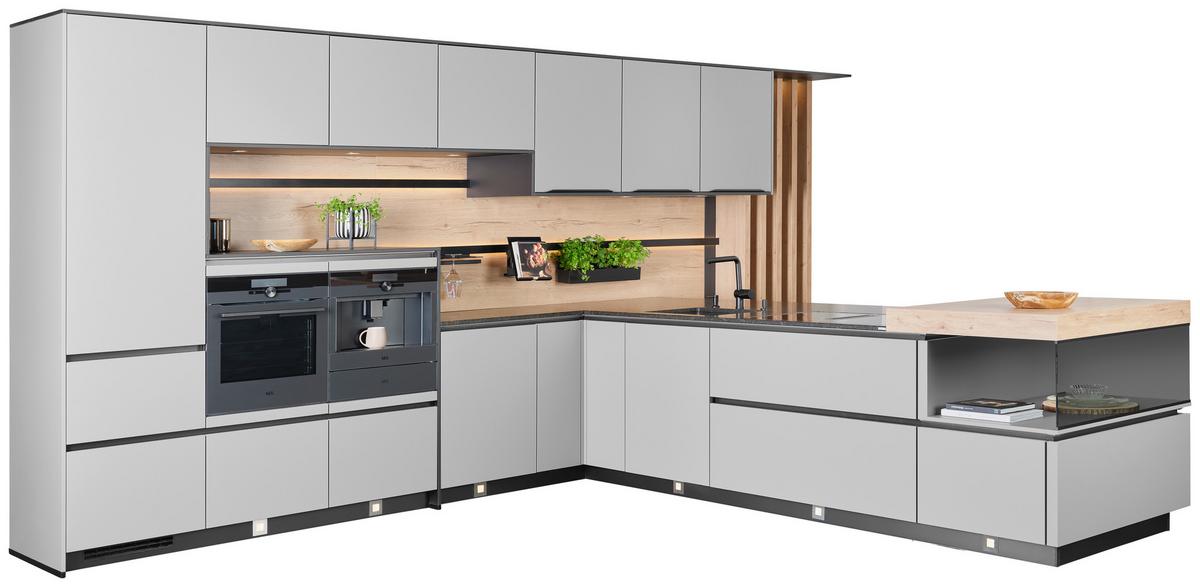 Einbauküche Eastbourne - Taupe/Eichefarben, MODERN, Holzwerkstoff - Vertico