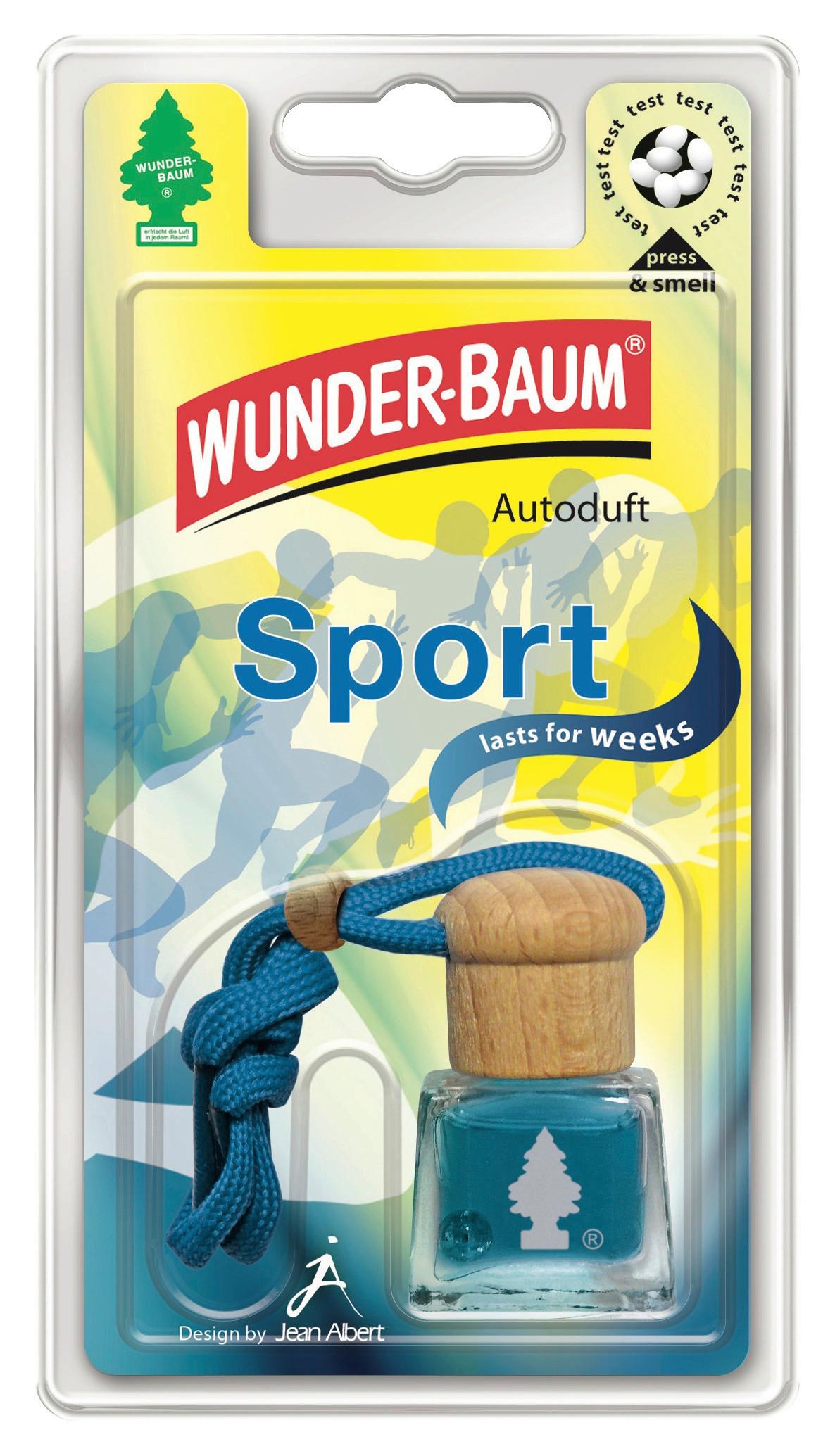 Wunderbaum zum Hängen Mit Sportduft 1 Stk - Blau/Braun, MODERN, Glas (8/19/2cm) - Wunderbaum