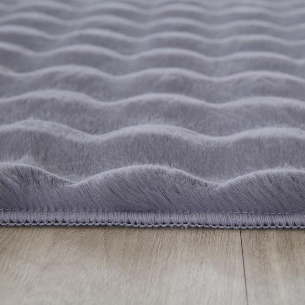 Koberec z umelej kožušiny 140x200 cm tmavosivý - sivá, Basics, textil (140/200cm) - Novel