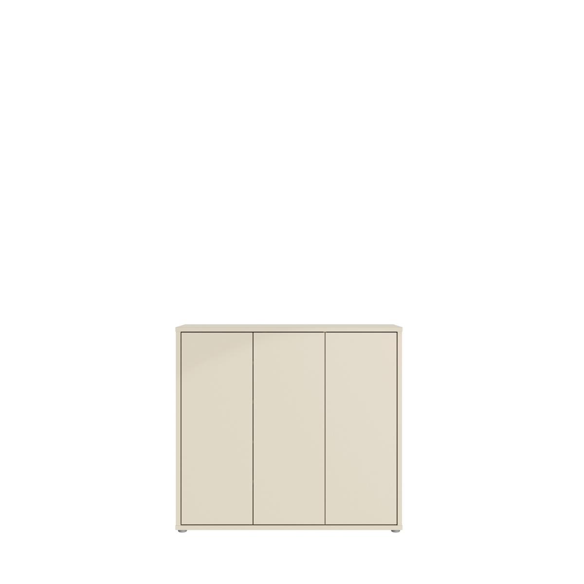 Botník Alice, barva kašmírová, š: 109cm - šedá/pískové barvy, Moderní, kompozitní dřevo/plast (109,2/99,1/34,9cm)