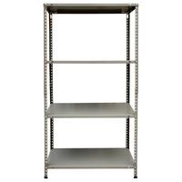 Schraubregal Aus Stahl Bxhxt: 75x150x30 Cm, Max. 160 Kg - Grau, MODERN, Metall (75/150/30cm) - Homezone