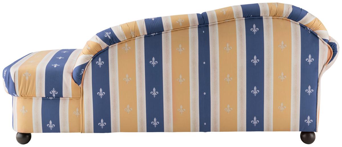 Ottomane Torello Blau B: 190 cm - Wengefarben/Blau, KONVENTIONELL, Textil (86/84/190cm) - Livetastic