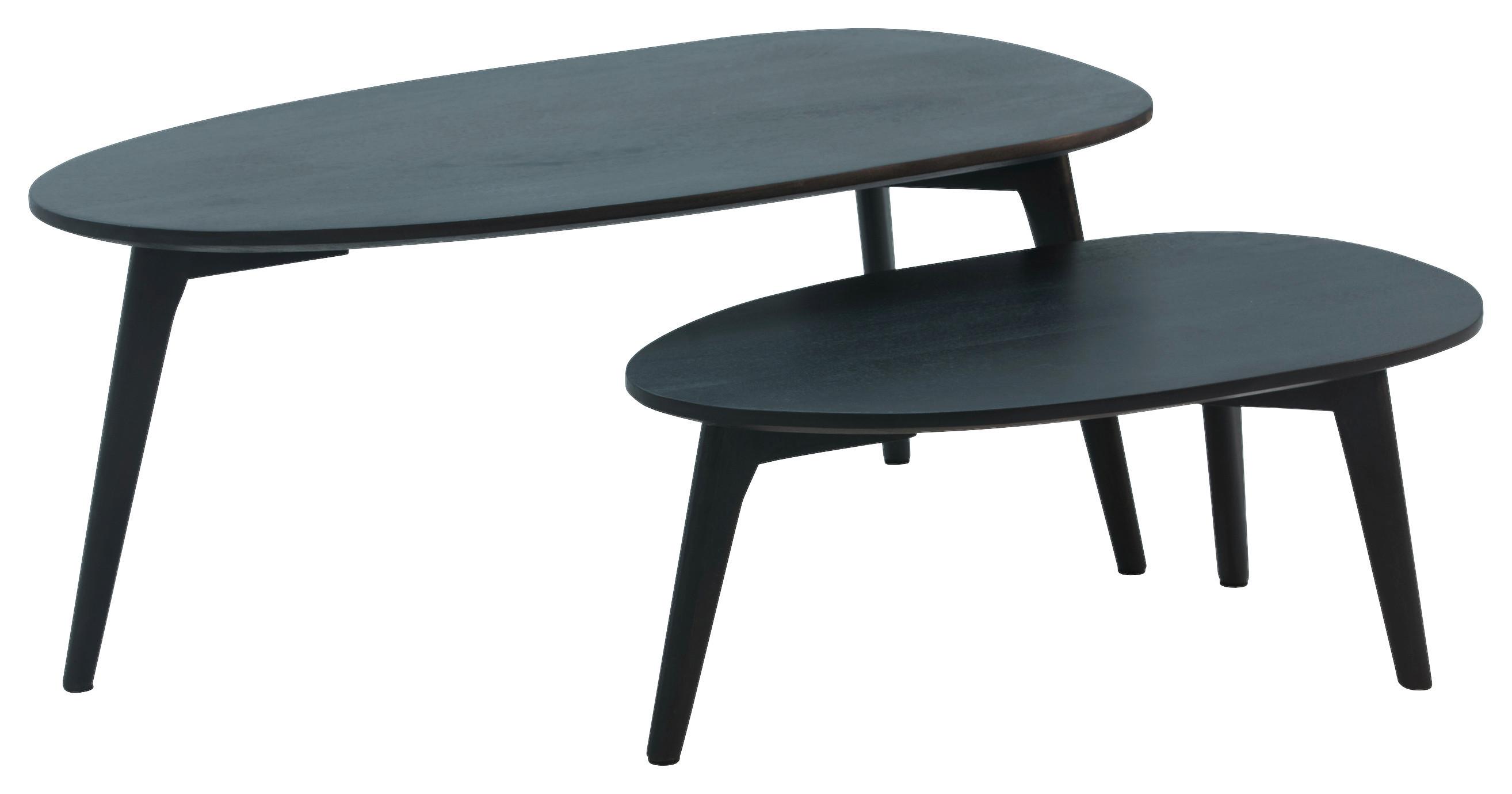KONFERENČNÝ STOLÍK WL6.725 - čierna, Design, drevo (100/50/42cm) - P & B