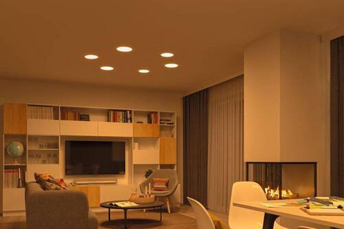 LED-Paneel Ø 18,5 cm dimmbar Rund - Weiß, Basics, Kunststoff (18,5cm) - Paulmann