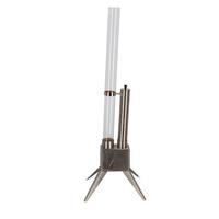 Terrassenstrahler Holz Pellets Brenner Ff652 - Grau Hochglanz, LIFESTYLE, Metall (45/34/135cm)