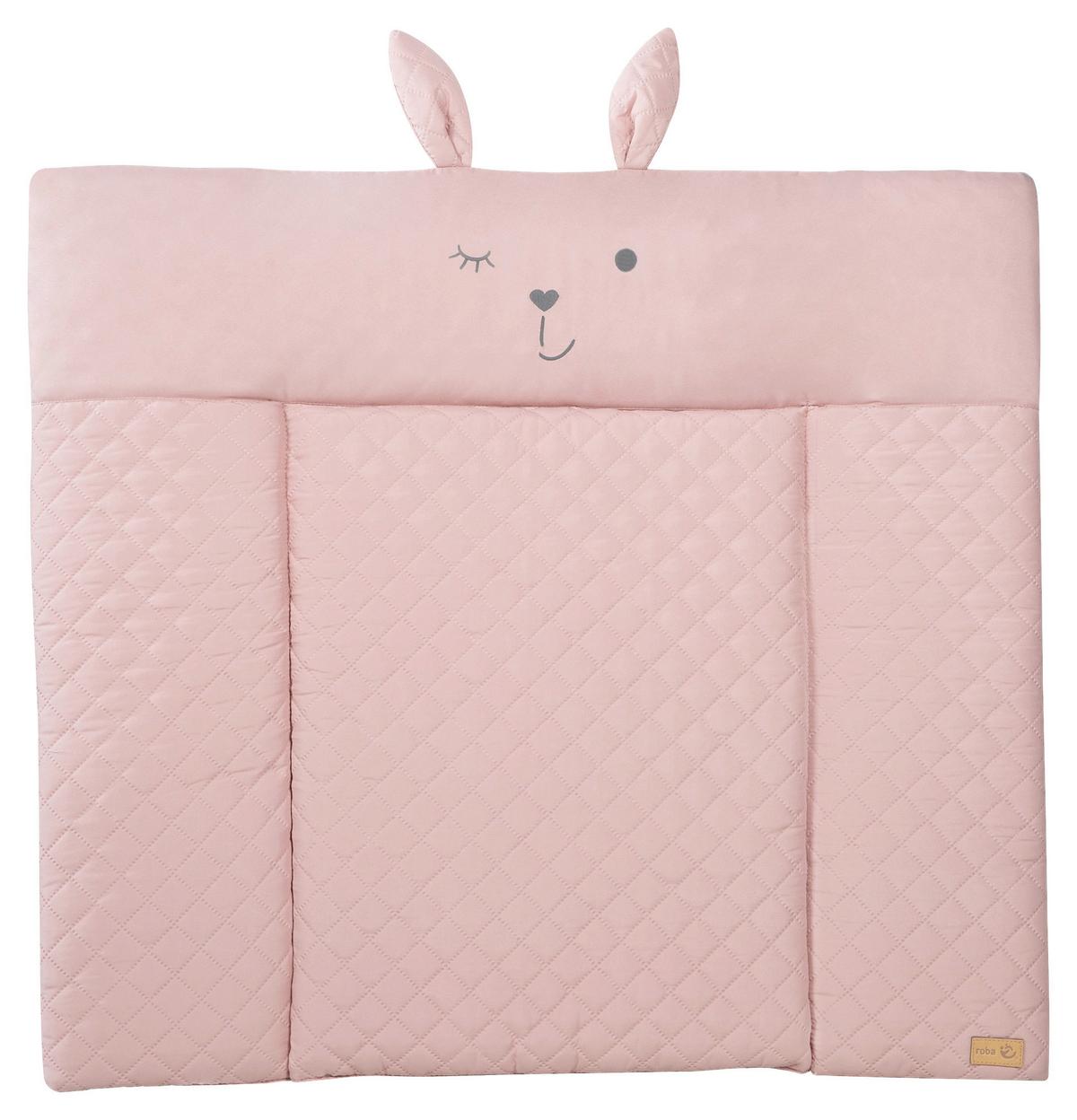 Prebaľovacia podložka FROSTY ROSA, 85x75 cm - ružová, Konventionell, textil (85/4/75cm)