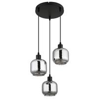 Függőlámpa 15754-3h  Xia - fekete/opál, Design, műanyag/üveg (35/120cm) - Globo