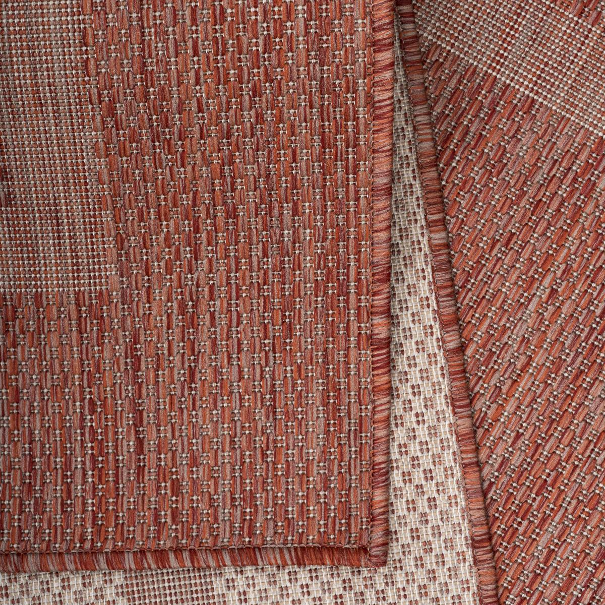 Flachwebteppich Relax - Rot, Basics, Textil (120/120cm) - Novel