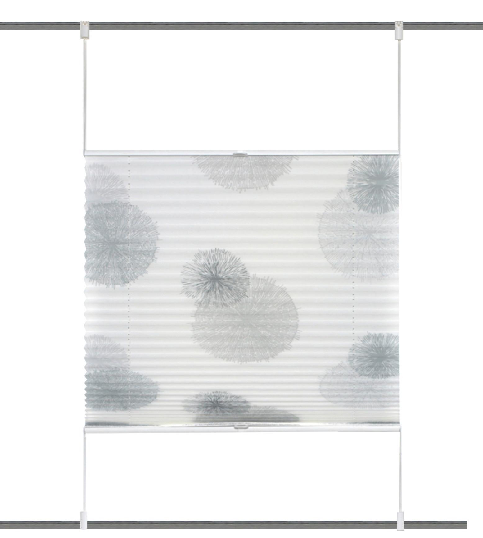 Plissee Grau Naturfarben B: 40 Cm - Naturfarben/Grau, KONVENTIONELL, Textil (40/130cm)