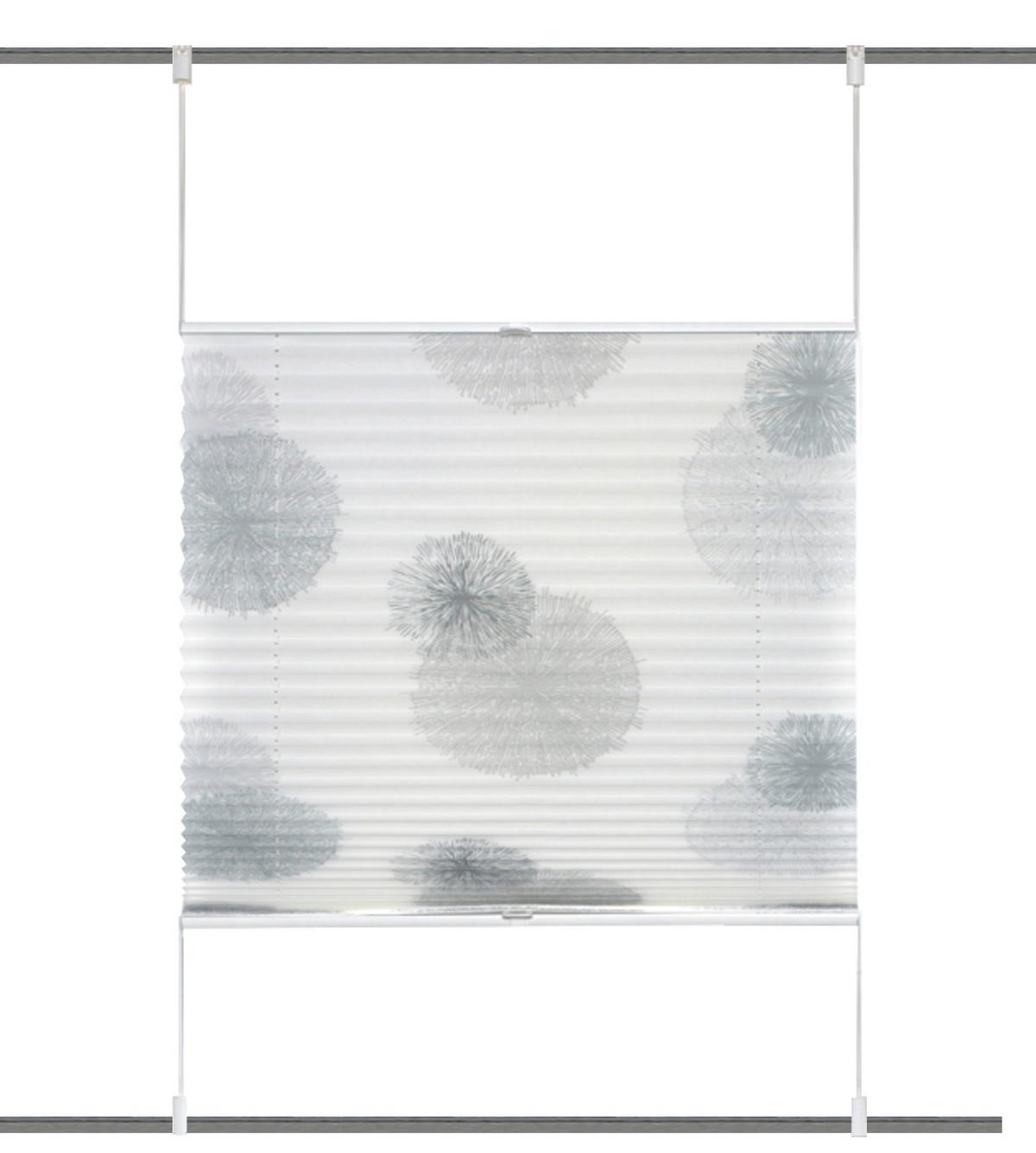 Plissee Grau Naturfarben B: 70 cm - Naturfarben/Grau, KONVENTIONELL, Textil (70/130cm)