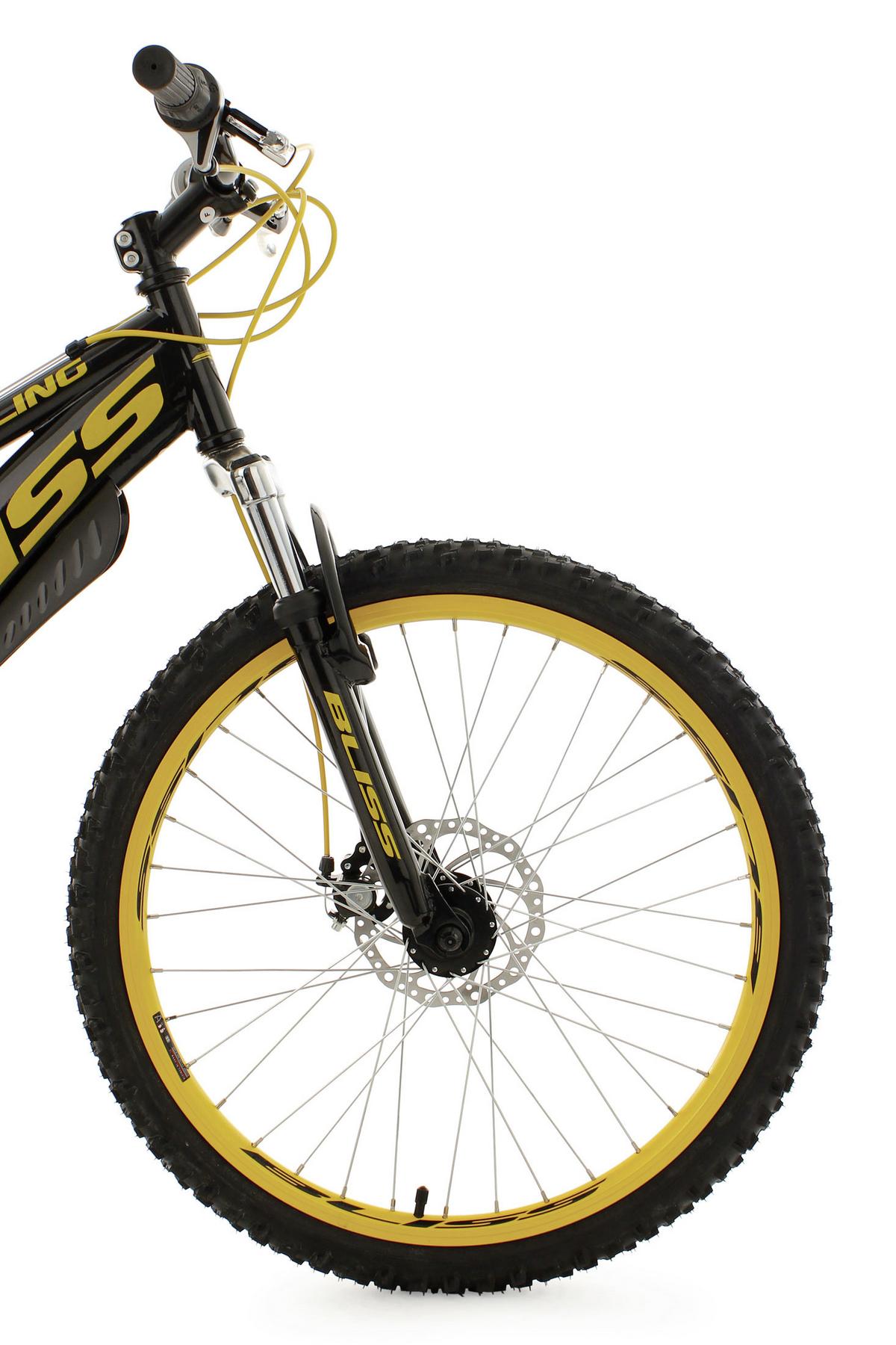 KINDERFAHRRAD MTB FULLY 24'' BLISS 640K - Gelb/Schwarz, Basics, Metall (180/70/80cm)