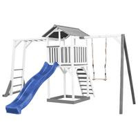 Spielturm A025.131.32 - Blau/Weiß, KONVENTIONELL, Holz/Kunststoff (446/241,9/349cm) - Ambia Garden