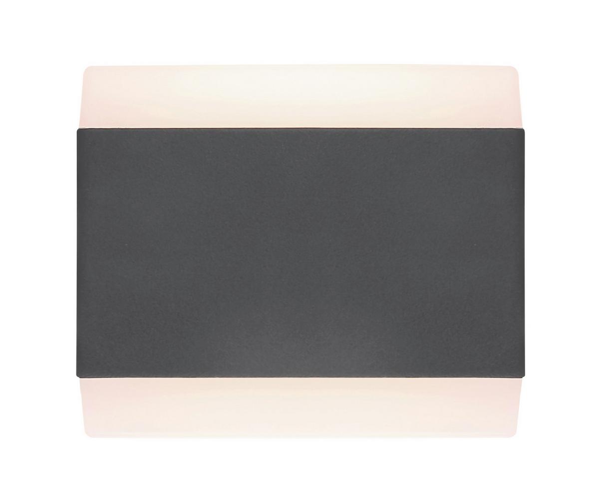 Led Außenleuchte Slice 15 Watt Kunststoff, Wandmontage - Basics, Kunststoff/Metall (11/9cm) - Globo