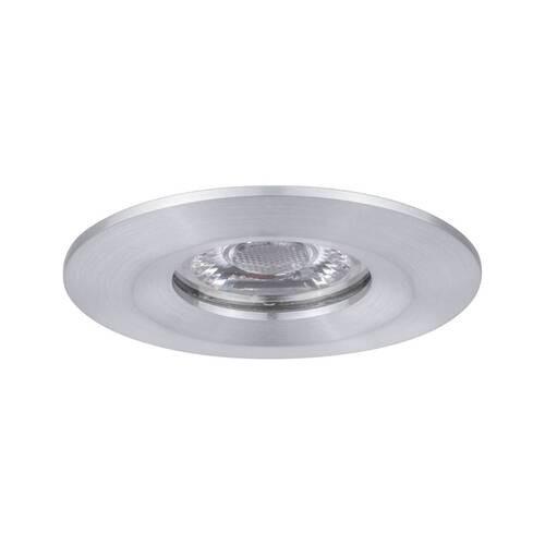 LED-Deckenleuchte Ø 6,5 cm Alufarben Rund