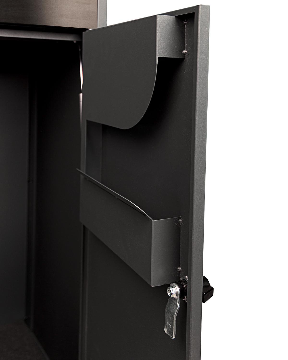 Paketbox Mit 2 Schlüssel H: 118,5 Cm - Schwarz, Basics, Metall (39,5/118,5/38,5cm)