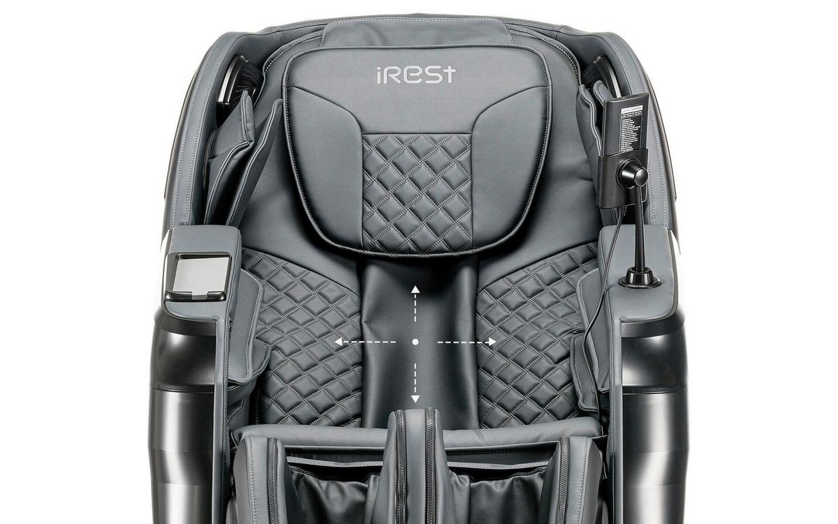 MASSAGESESSEL Schwarz B: 76cm - Schwarz, Basics, Kunststoff/Textil (76/113/155-175cm) - iRest