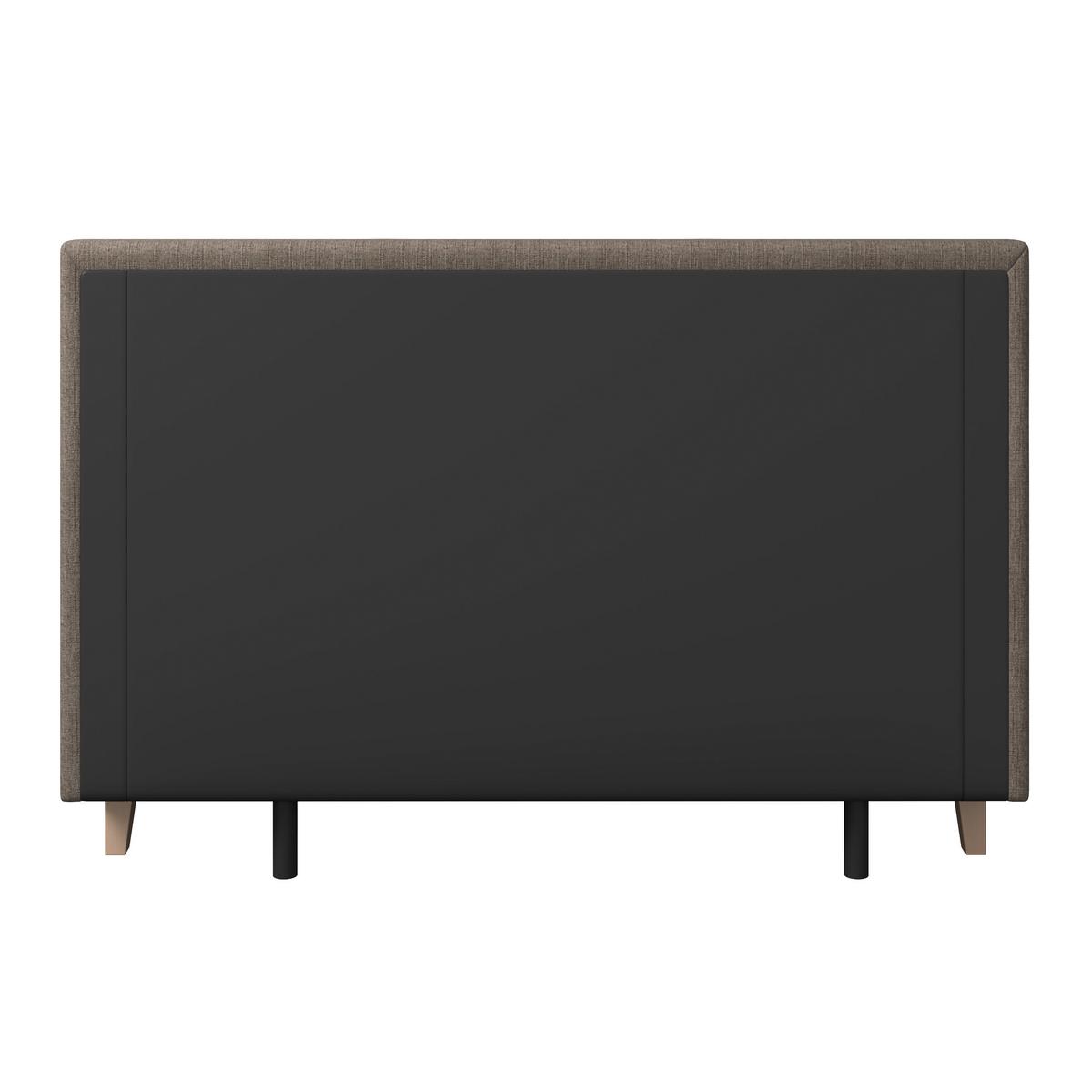 Boxspringová posteľ MONZA 180x200, hnedá - hnedá/farba duba, Modern, drevo/textil (180/200cm) - Bessagi Home