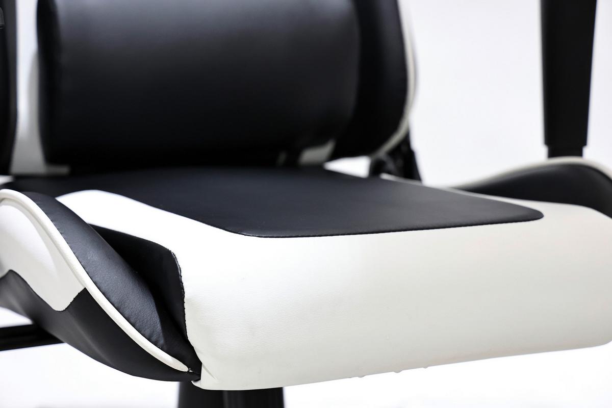 Otočná stolička ZIVA - čierna/biela, Modern, kov/textil (69,5/120-130/66cm) - Mömax