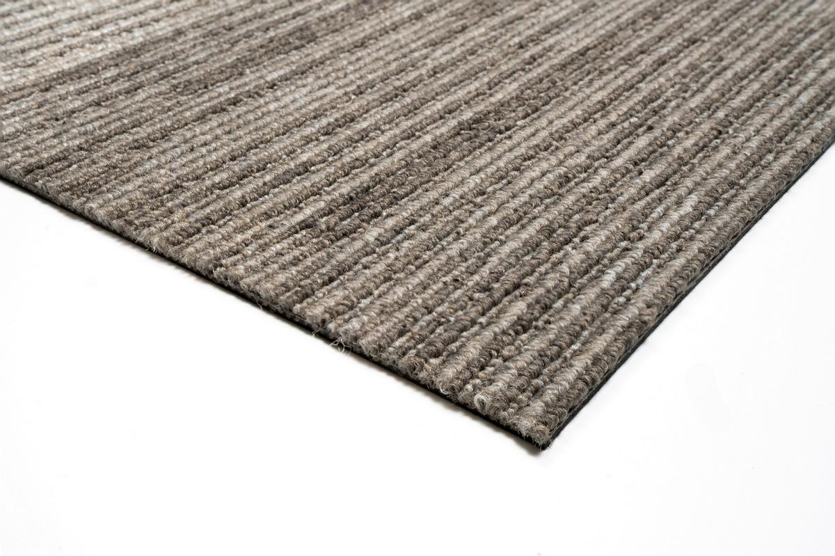 Teppichfliese Graubraun Ambition 50x50 Cm Florhöhe 3mm - Graubraun, Basics, Textil (50/50cm)