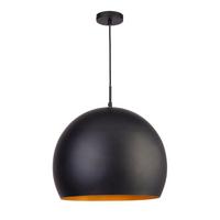 HÄNGELEUCHTE CHICAGO 3039BK - Goldfarben/Schwarz, Basics, Metall (40/165cm)
