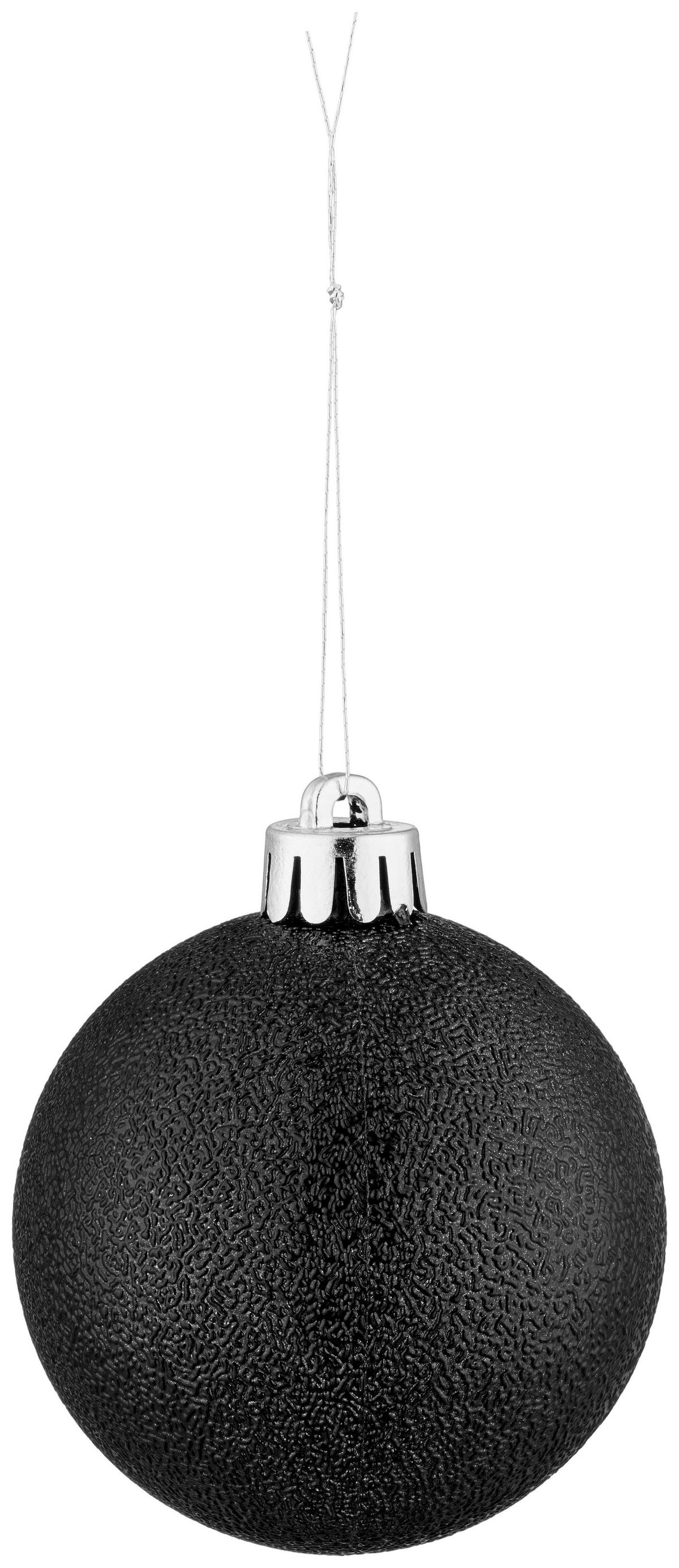 CHRISTBAUMKUGEL-SET Nadja, Schwarz, 30-teilig - Schwarz, KONVENTIONELL, Kunststoff (6cm) - Luca Bessoni
