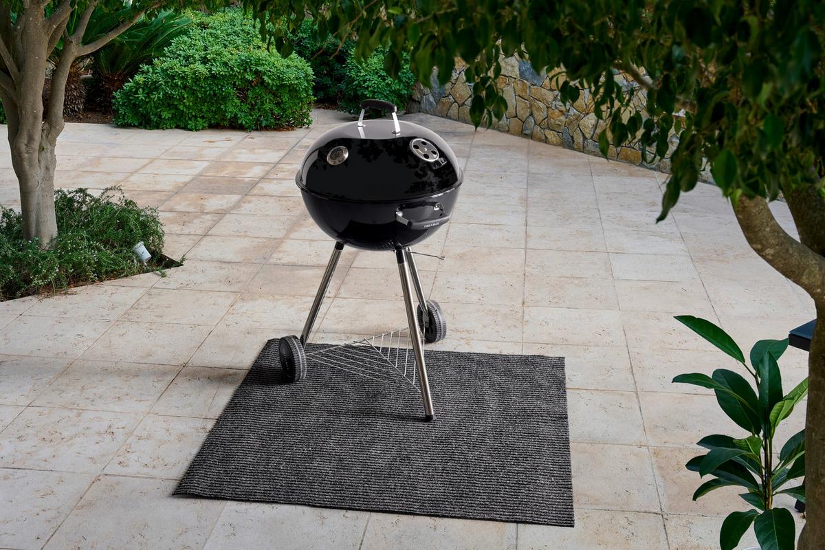 PODLOŽKA POD GRIL BARBEQUEMATTE - antracitová, textil (100/120cm) - Modern Living